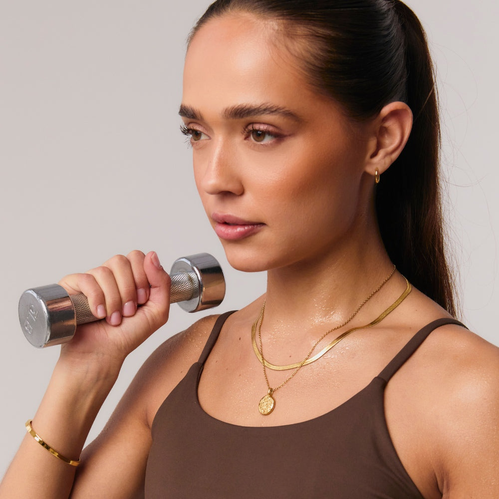 Gold Balaeric Pendant Necklace