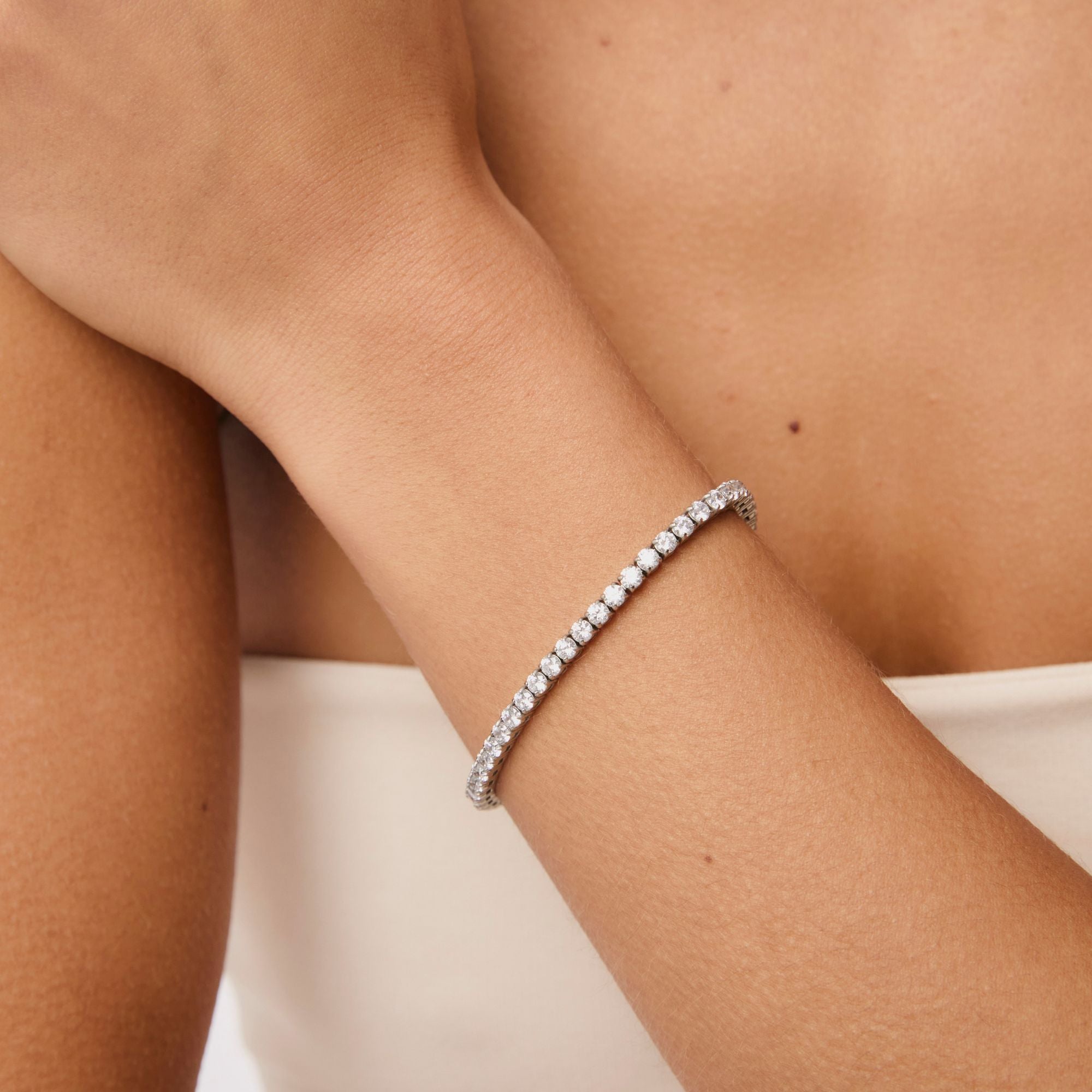 Silver Tennis Bracelet