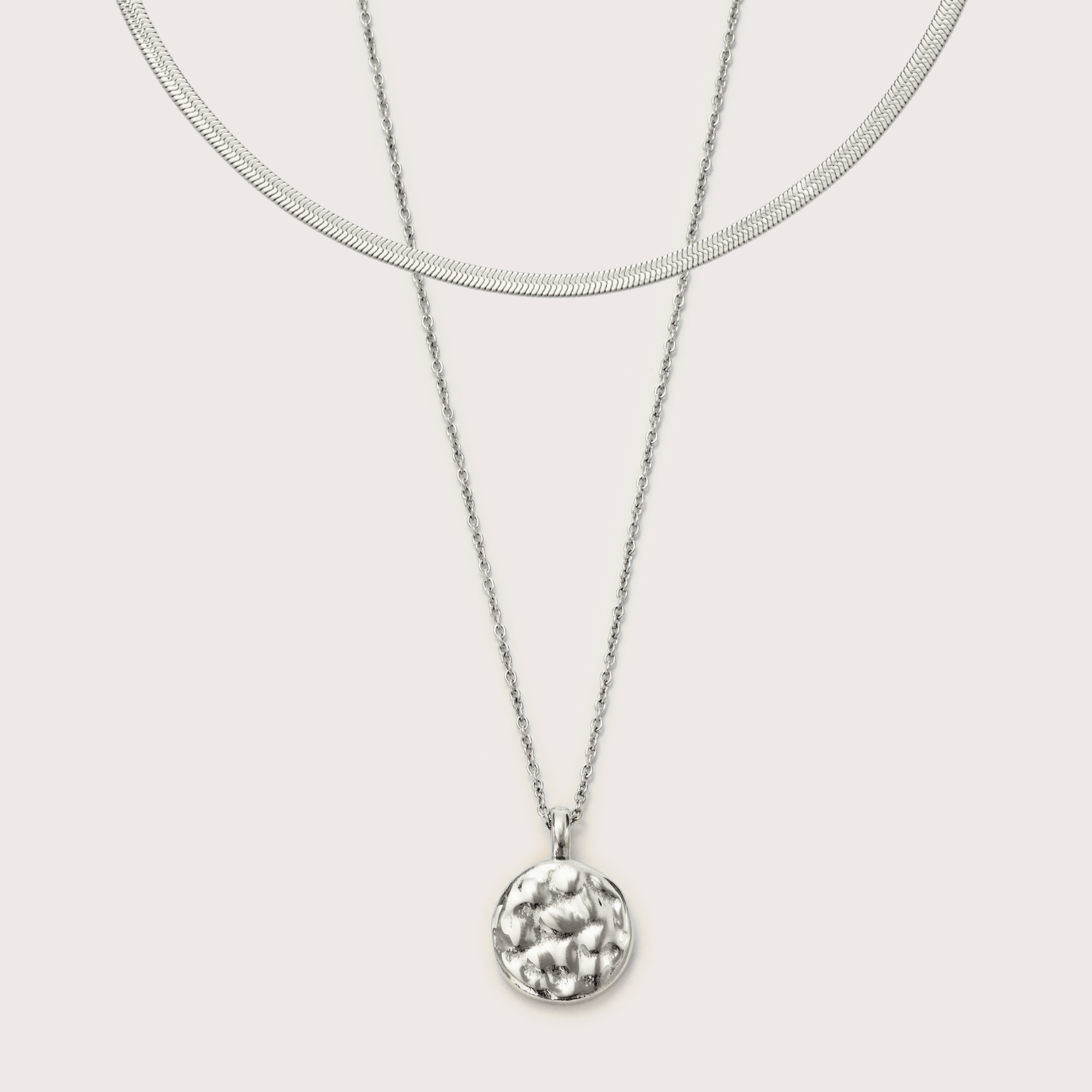 Silver Balaeric Necklace Layering Set