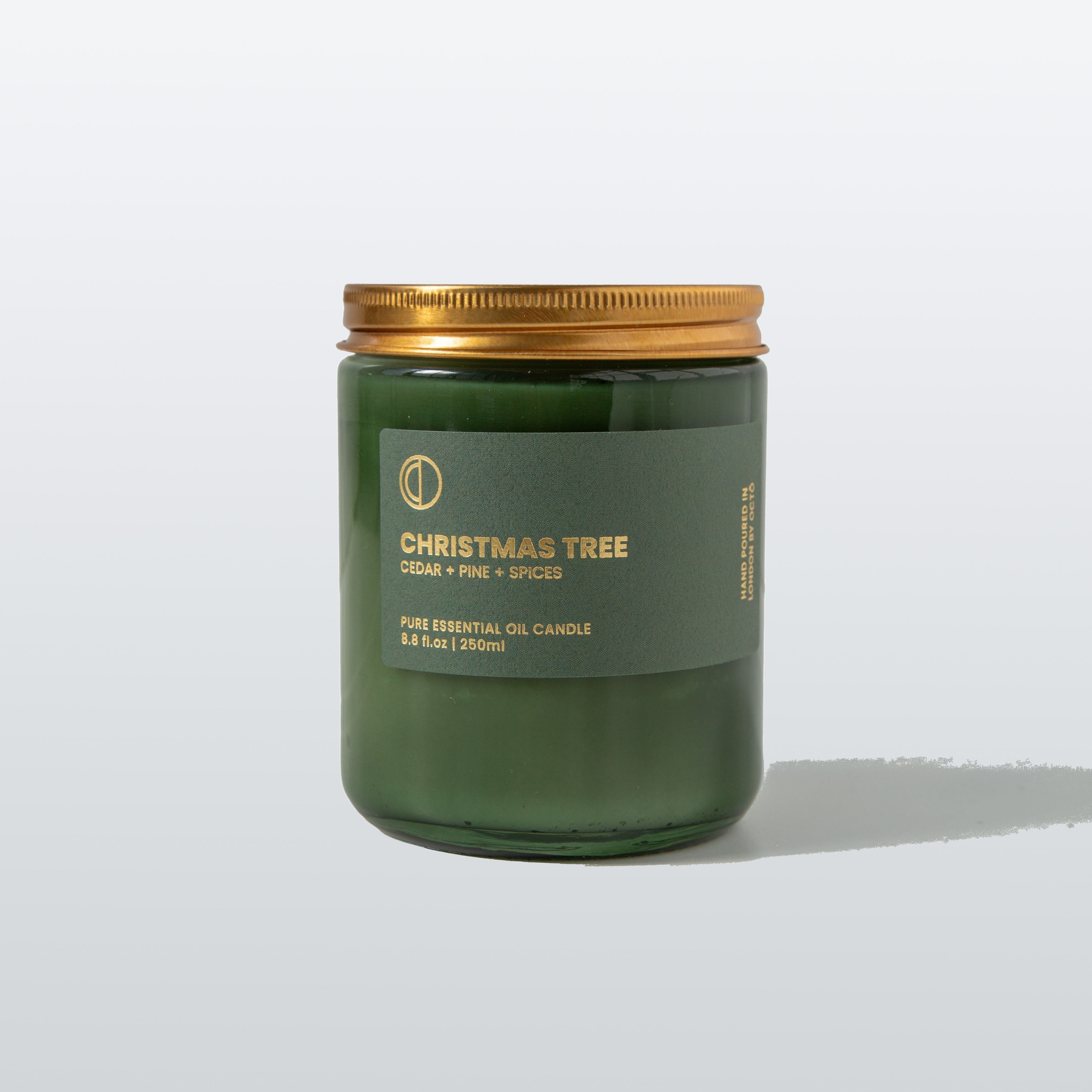 Christmas Tree 250ml Candle | Cedar + Pine + Spices