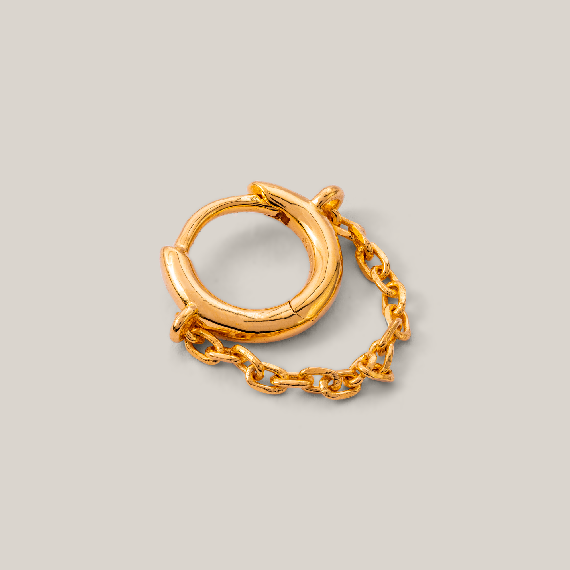 Gold Single Minimal Chain Clicker Earring