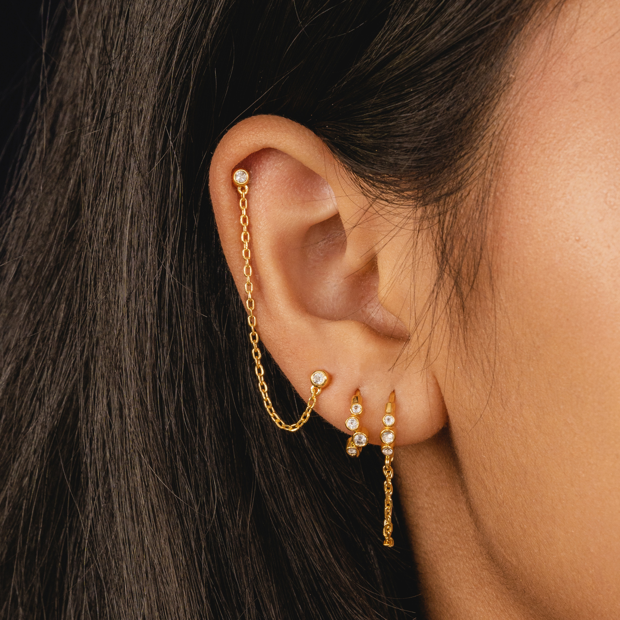 Buy Chain Stud Earrings Online In India  Etsy India